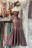 Retro Mermaid Strapless Long Prom Dresses For Teens Evening Outfits Formal Dress HZ0311