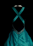 Retro Ball Gown Sweetheart With Open Backs Blue 60s Prom Dresses Fashion Evening Gowns Long Formal Party Dress HZ0311