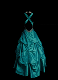 Retro Ball Gown Sweetheart With Open Backs Blue 60s Prom Dresses Fashion Evening Gowns Long Formal Party Dress HZ0311