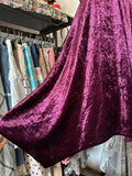 Retro Classy A Line Halter Velvet Grape 1950s Prom Dresses Formal Gowns HZ0311