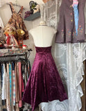 Retro Classy A Line Halter Velvet Grape 1950s Prom Dresses Formal Gowns HZ0311