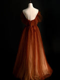 Princess Ball Gown Spaghetti Strap Tulle Long Prom Dresses Party Dress 18th Birthday Outfits Graduation Gown HZ0311