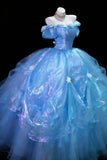 Classy Ball Gowns Off The Shoulder Blue Sweet 15 16 Prom Dresses Graduation 20th Birthday Outfits HZ0311