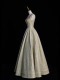 Sparkly A Line Square Neck Mint Green Sequins Long Party Dresses Prom Dresses Impress Formal Party Dress HZ0311