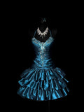 Vintage Ball Gown Navy Blue Halter Drop Waist Hoco Gowns Short Birthday Dress Homecoming Dresses Hoco Gown HZ0311