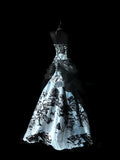 Retro Ball Gown Strapless Satin Floral With Cape Party Dresses Long Prom Dresses Impress Senior Formal Dance Dress HZ0311