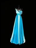 Princess A line One Shoulder Chiffon Multi Colors Ruffles Long Prom Dresses Evening Outfits Formal Dress HZ0311