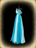 Princess A line One Shoulder Chiffon Multi Colors Ruffles Long Prom Dresses Evening Outfits Formal Dress HZ0311
