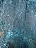 Stunning Mermaid V Neckline Blue Sequin Long Prom Dresses Evening Outfits Formal Dress HZ0311