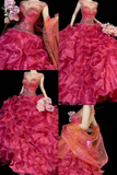 Princess Ball Gown Scoop Pink Sleeveless With Beaded Long Backless Quinceanera Dresses Sweet 15 16 Birthday Outfits HZ0311